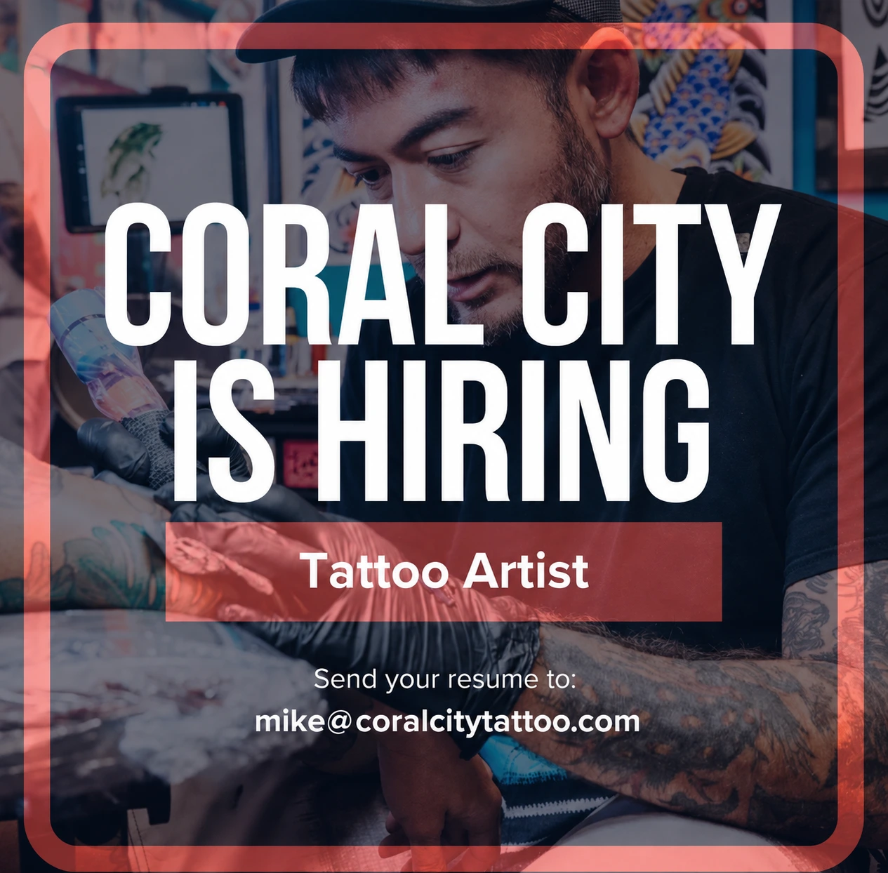 Coral City Tattoo is hiring